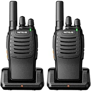 Retevis H777 Walkie Talkies Long Range Built-in LED - 2/Pack