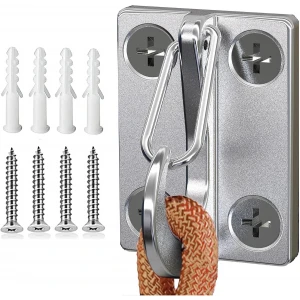 Heavy Duty Stainless Steel Dog Tie Out Mounted Wall Hook - Up to 500lbs (2pcs)