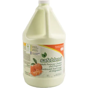 Safeblend Heavy Duty Degreaser Concentrated - Tangerine Oil 4 x 4L Bottles - Case