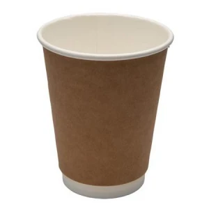 Hot Beverage Kraft Double Wall Paper Cups - 12 oz. - 500/Case
