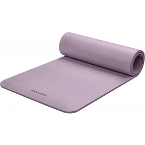 Yoga Mat 1/2" Thick w/Nylon Strap for Men & Women - Non Slip Excercise Mat - Each