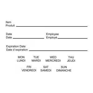 Custom Food Prep Expiration Labels - 250/Roll