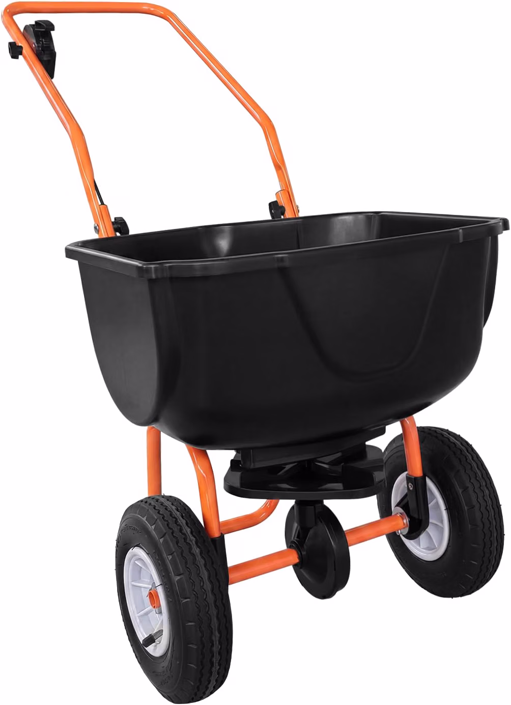 Salt Spreader, 70 Lbs. Capacity with Adjustable Flow Control for Lawncare