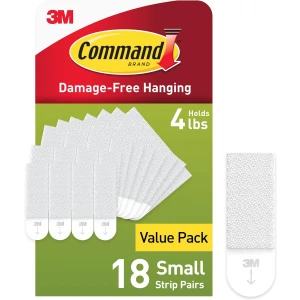Command Small Picture Damage Free Hanging Strips - 4Ibs Weight - 36/Pack