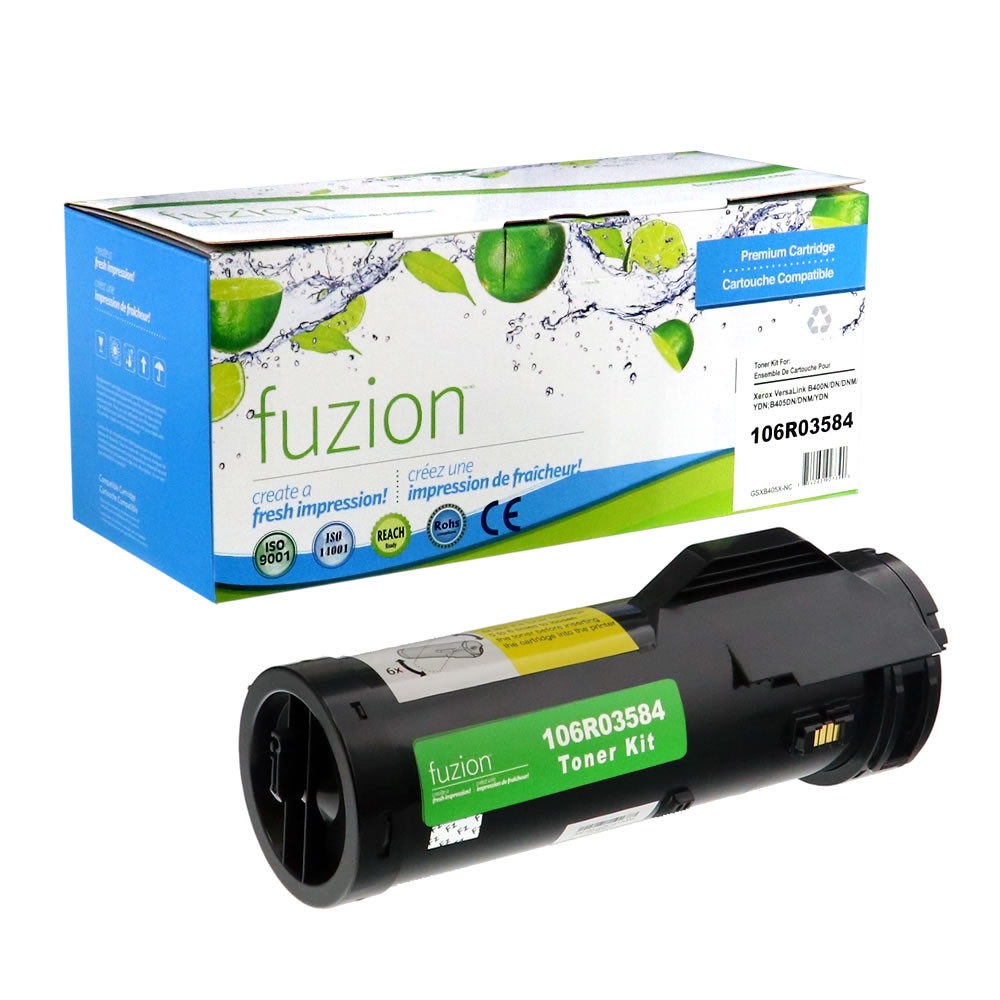 Fuzion New Compatible Toner for Xerox B400/B405 Extra High Yield Black (106R03584)