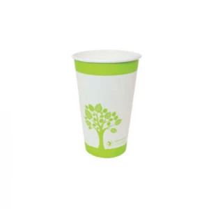 Paper Hot Paper Cup Single Wall 20oz, PLA lining-Printed - White - 1000/case