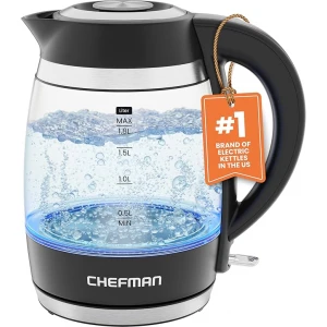 Chefman Electric Kettle, 1.8L 1500W, Hot Water Boiler