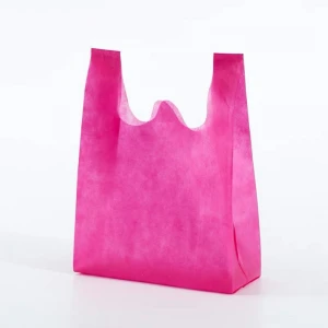 Non Woven Grocery Pink Bags in  - 250/Case