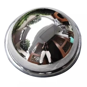 Acrylic Full Dome 32" Convex Mirror with 360°Viewing Angle for Outdoor Indoor Driveway Road Shop Garage Parking