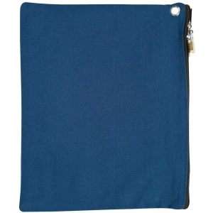 Merangue Currency Bag - 20 mil (0.51 mm) Width x 12.40" (314.96 mm) Length - Blue - Canvas - 1 Each