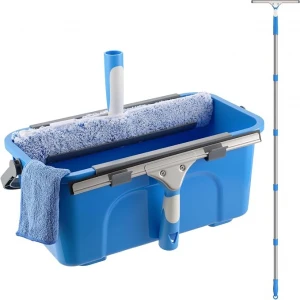 Window Cleaning Kit 77'' Long Handle with Bucket