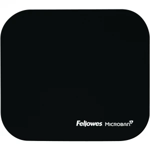 Fellowes Microban® Mouse Pad - Black - Each