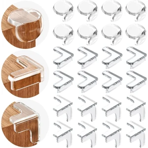 Edge Guards for Furniture (8L-Shaped+8Ball-Shaped+8T-Shaped) - 24 pieces per Pack