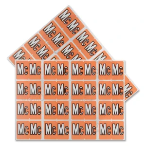 Pendaflex Colour Coded Label - Letter ''Mc'' - 240/Pack