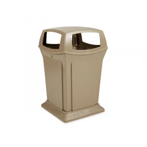 Ranger 45-Gallon Beige Trash Can with 4 Openings - Each