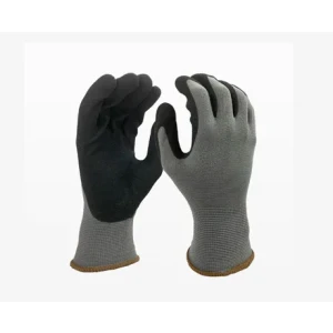 Black Micro Foam Sandy Nitrile Palm-Coated Gloves 12/Pair Size 10