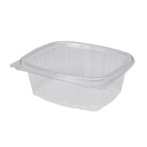 Compostable 12oz Clear Hinged Containers - 200/Case