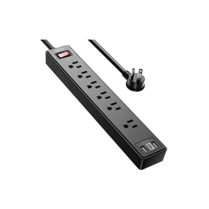 Power Strip Surge Protector with 6 AC Outlets and 3 USB Ports(1 USB C)