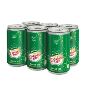 Canada Dry Ginger Ale Mini 222ml Cans - 24/Pack