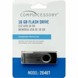 Compucessory Password Protected USB Flash Drives 16GB - Each