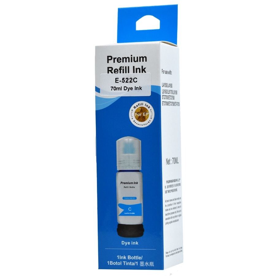 Epson T522220 Compatible Cyan Premium Ink - Each