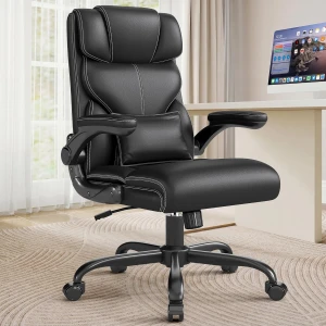 Executive Office Chair with Flip-up Armrests