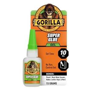 Gorilla Super Glue Gel 0.53oz/15g, Pack of 1