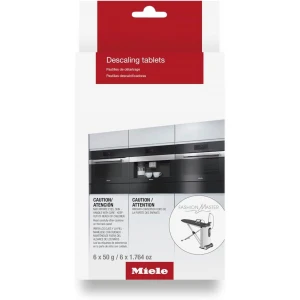 Miele Descaling Tablets for Coffee Machines, Steam Ovens, FashionMaster, Ovens and Cookers, Pack of 6