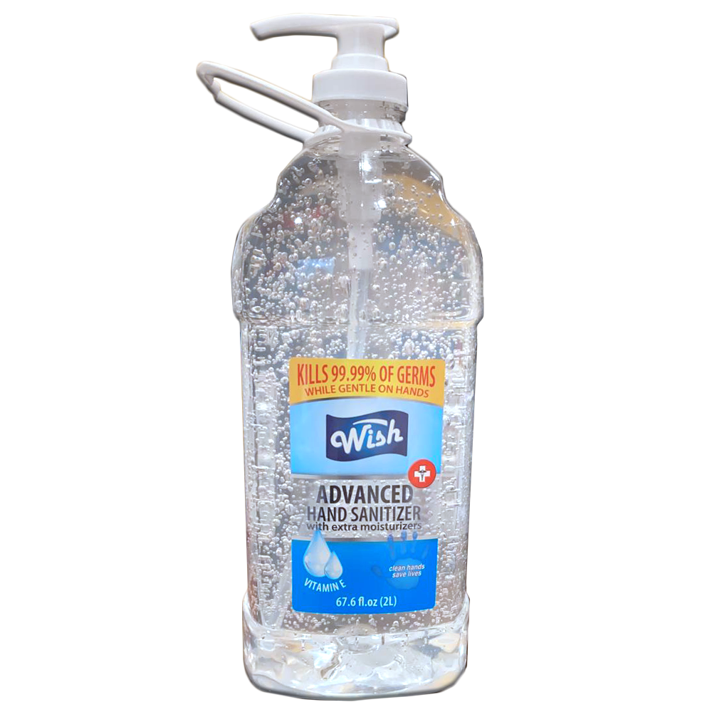 Wish Hand Sanitizer Pump & Carry Handle 2L Bottle Each