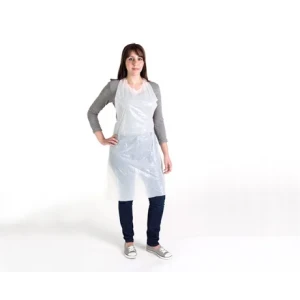 Blue Disposable Poly Apron 35″ X 45″ - 100/Pack