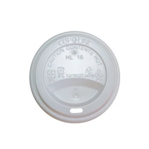 CP Hot Beverage PE White Dome Lids - 10 oz. - 20 oz. - 1000/Case