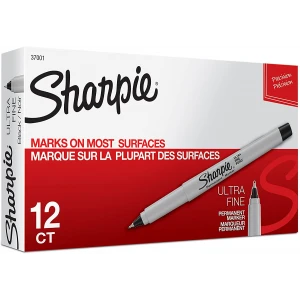 Sharpie Ultra-Fine Permanent Marker Point Style - 12/Box