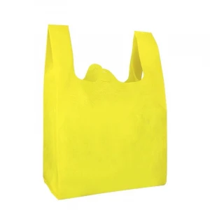 Non Woven Grocery Yellow Bags in  - 250/Case