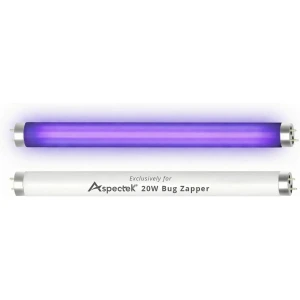 Aspectek Bug Zapper Replacement UV Lamp Bulb Light Tube 10W for 20W Electronic Bug Zapper, 2-Pack
