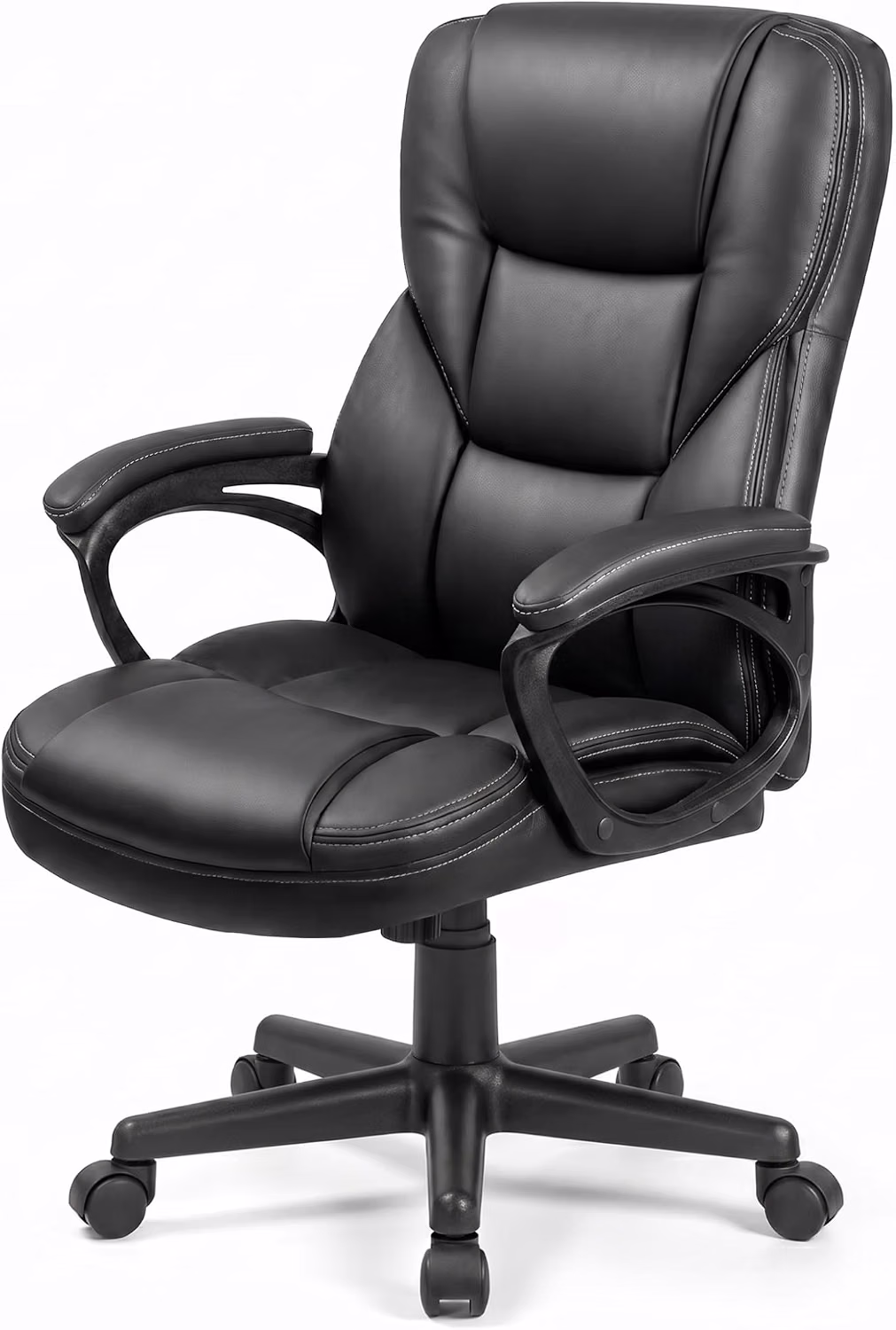 Executive Black Office Chair with High Back Adjustable Ergonomic Desk Chair and Lumbar Support