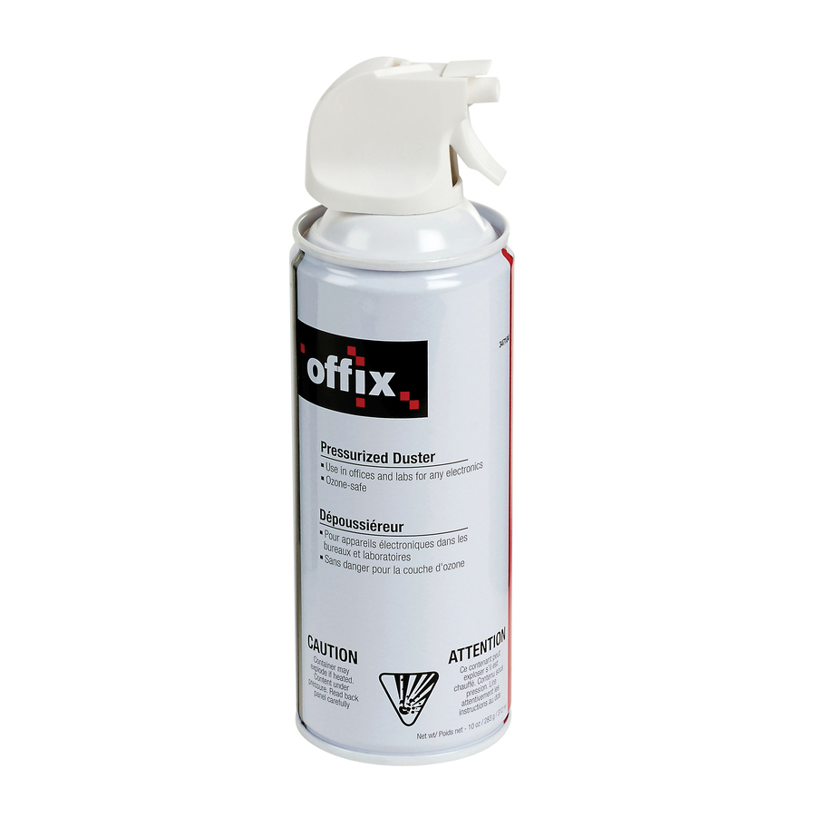 Offix Air Duster - For Keyboard, Electronic Equipment - 295.74 mL - Ozone-safe - Each