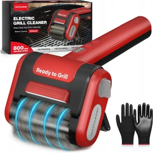 Electric Grill Brush with LED Light with Stainless Steel Bristles - Each