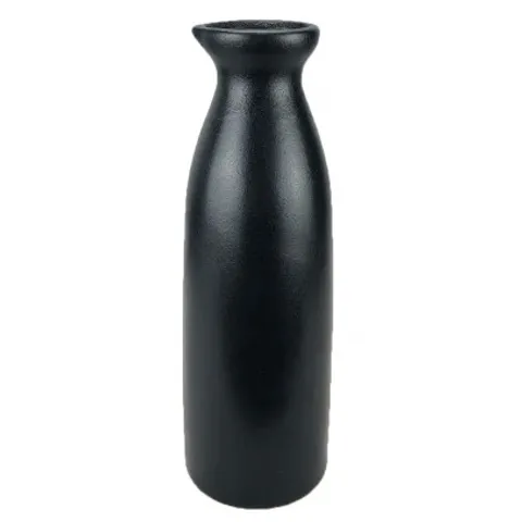 Sake Bottle Black Ceramic - Each