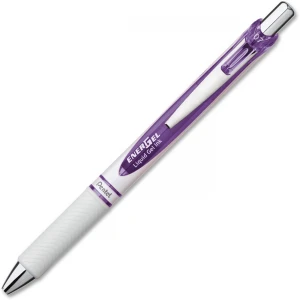 Pentel EnerGel Pearl Retractable Liquid Gel Pen - Violet - Each