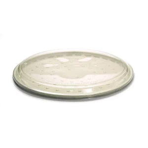 12″ Clear Recycled PET Lid for TreeSaver™ Pizza Pans – Flat