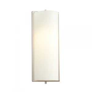 Galaxy Lighting 213150BN - 1 Light Wall Sconce - Brushed Nickel with Satin White Glass - A15 - Medium Base - 60 Watt