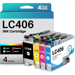 Premium Compatible CMYK Ink Cartridge for Brother LC406 All Colours