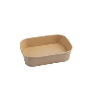 16 oz Rectangular Kraft Food Box - 300/Case