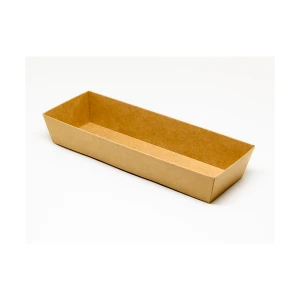 8.5 x 3.25 x 2" Kraft Paper Tray - 400/Case