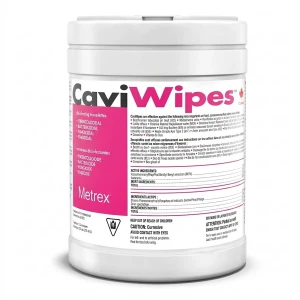Metrex 11-110 CaviWipes (6" x 6.75") Surface Disinfectant Wipes, 160 Wipes per Canister -