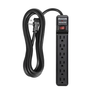 DEWENWILS 6-Outlet Power Strip with 10 Foot Long Extension Cord