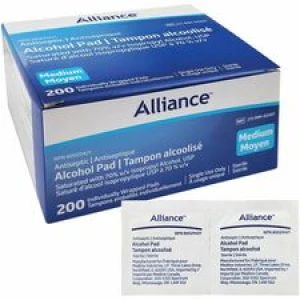 First Aid Central Alliance Alcohol Antiseptic Wipe - 200/Case
