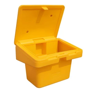 Outdoor 1000 Ibs. Volume Yellow Salt & Sand Storage Bin - Each