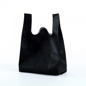 Non Woven Grocery Black Bags in  - 250/Case