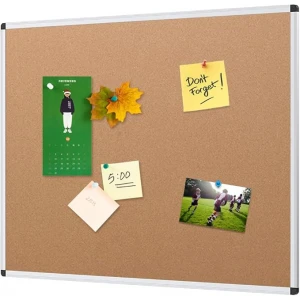 Cork Board 36" x 48" Inches with Silver Aluminium Frame - Each